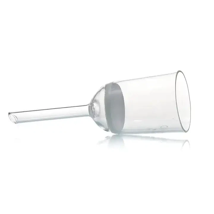 Laboratory Glass Filter Funnel Buchner Funnel With Fritted Disc